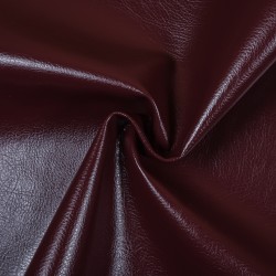 Ткань Дерматин (Кожзам) для мебели,  Бордовый   в Энгельсе