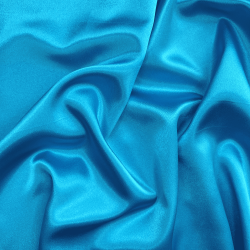 *Ткань Атлас-сатин, цвет Голубой (на отрез)  в Энгельсе