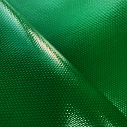 Ткань ПВХ 600 гр/м2 плотная, Зелёный (Ширина 150см), на отрез  в Энгельсе
