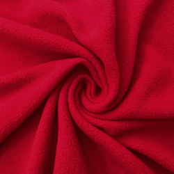 Флис Односторонний 130 гр/м2, цвет Красный (на отрез)  в Энгельсе