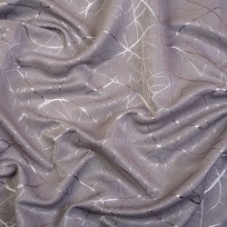 Ткань Блэкаут для штор светозатемняющая 75% &quot;Ледовое тиснение  Серый&quot;   в Энгельсе