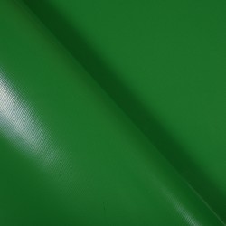 Ткань ПВХ 450 гр/м2, Зелёный (Ширина 160см), на отрез  в Энгельсе
