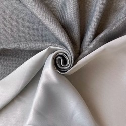 Ткань Блэкаут для штор светозатемняющая 75% &quot;Рогожка Серый&quot; (опт)  в Энгельсе