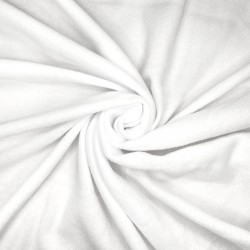 Ткань Флис Односторонний 130 гр/м2,  Белый   в Энгельсе