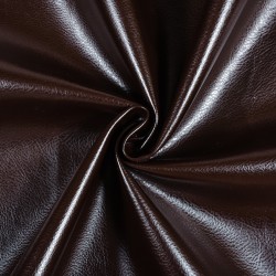 Ткань Дерматин (Кожзам) для мебели, цвет Темно-Коричневый (на отрез)  в Энгельсе