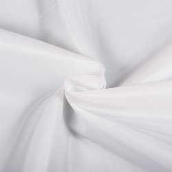 Ткань подкладочная Таффета 190Т, цвет Белый (на отрез)  в Энгельсе