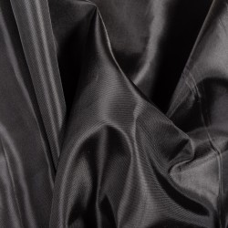 Ткань подкладочная Таффета 190Т, цвет Черный (на отрез)  в Энгельсе