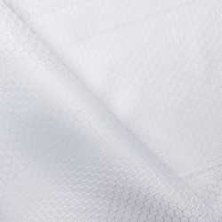 Ткань Оксфорд 300D PU Рип-Стоп СОТЫ, цвет Белый (на отрез)  в Энгельсе