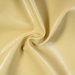 Ткань Дерматин (Кожзам) для мебели, цвет Кремовый (на отрез)  в Энгельсе