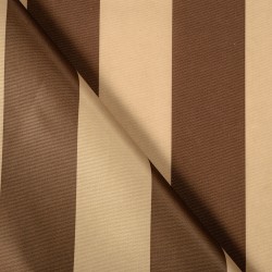 Ткань Оксфорд 300D PU, Бежево-Коричневая полоска (на отрез)  в Энгельсе