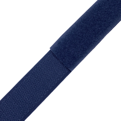 Контактная лента 25мм цвет Тёмно-Синий (Велькро-липучка), на отрез  в Энгельсе