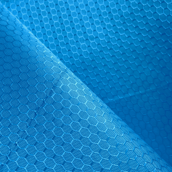 Ткань Оксфорд 300D PU Рип-Стоп СОТЫ, цвет Голубой (на отрез)  в Энгельсе