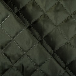 Стеганая подкладочная ткань с синтепоном (100гр/м2), цвет Хаки (на отрез)  в Энгельсе