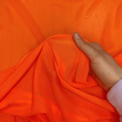 Трикотажная Сетка 75 г/м2, цвет Оранжевый (на отрез)  в Энгельсе