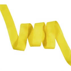 Окантовочная лента-бейка, цвет Жёлтый 22мм (на отрез)  в Энгельсе