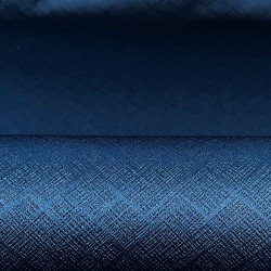 Ткань Блэкаут для штор светозатемняющая 100% &quot;Орнамент Синий&quot; (на отрез)  в Энгельсе